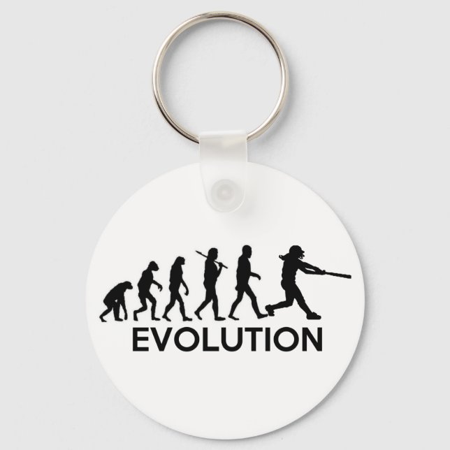 Porte-clés Évolution d'un joueur de softball (Recto)