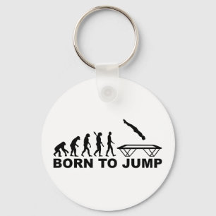 Porte-clés Évolution née du saut de trampoline