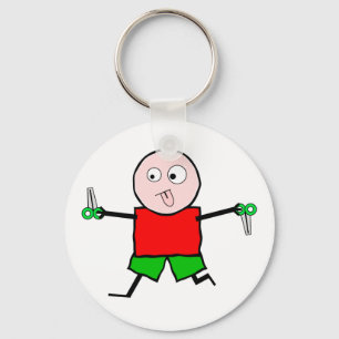 Porte-clés Exécuter avec des ciseaux