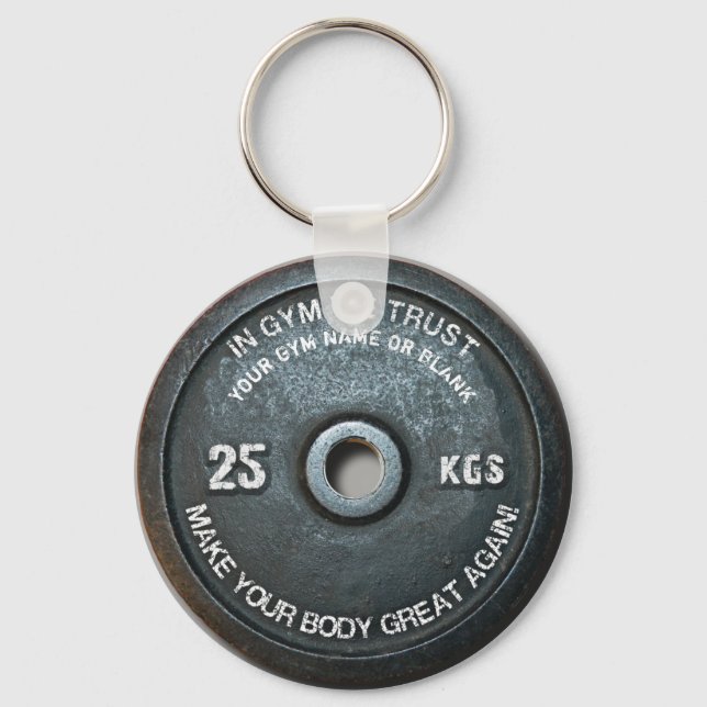 Porte-clés Exercice de fitness du propriétaire du gymnase Poi (Recto)