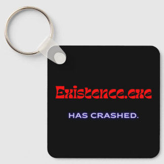Porte-clés Existence.exe | Existential Glitch Metal Keychain
