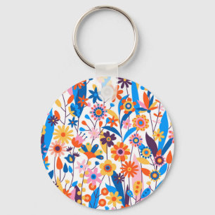 Porte-clés Exotique multicolore Floral Arrière - plan-32939