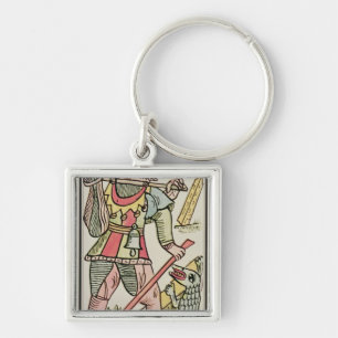Porte-clés Expiation, carte de tarot, française