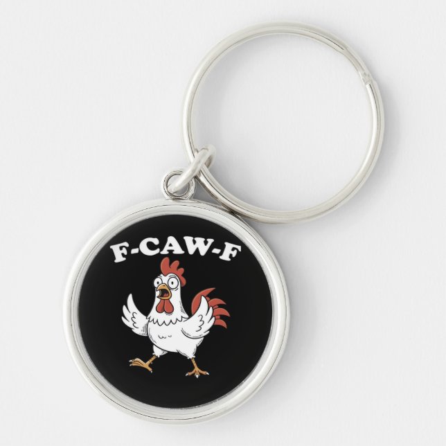 Porte-clés F-Caw-F Chicken Classic Funny Trendy (Devant)