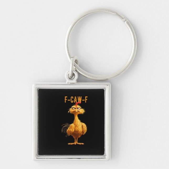 Porte-clés F-Caw-F Chicken Classic Retro Style (Devant)