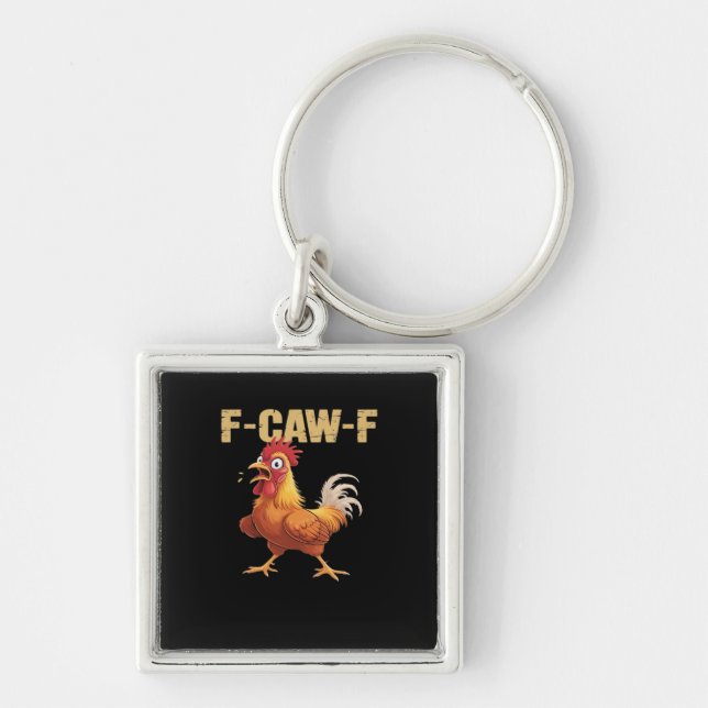 Porte-clés F-Caw-F Chicken Classique Style de Base (Devant)