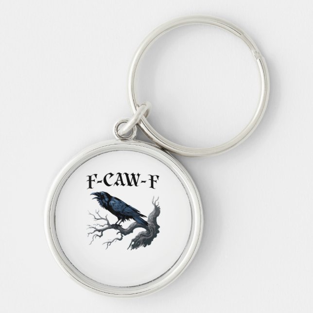 Porte-clés F-Caw-F Funny Bird Crow (Devant)