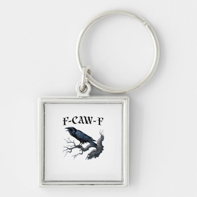 Porte-clés F-Caw-F Funny Bird Crow (Devant)