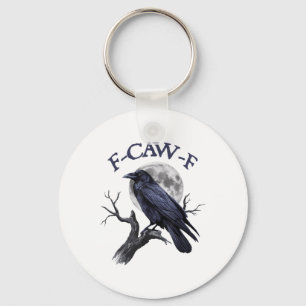 Porte-clés F-caw-f Funny Black Bird Black Crow