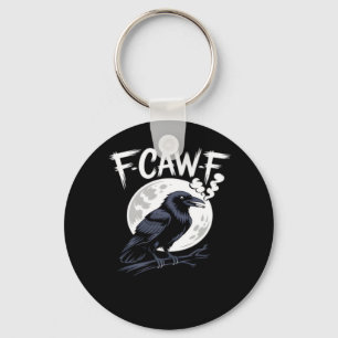 Porte-clés F-Caw-F Oiseau Classique Art Vintage