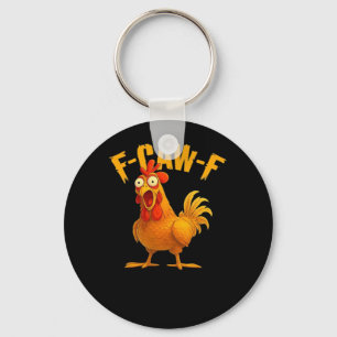 Porte-clés F-Caw-F-Poulet Essentiel Vintage Cool