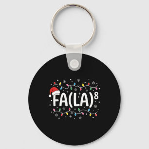 Porte-clés Fa La 8 Joyeux Noël Carême Père Noël Prof de Maths