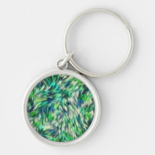 Porte-clés Fabric Texture Green Fur Design-68745