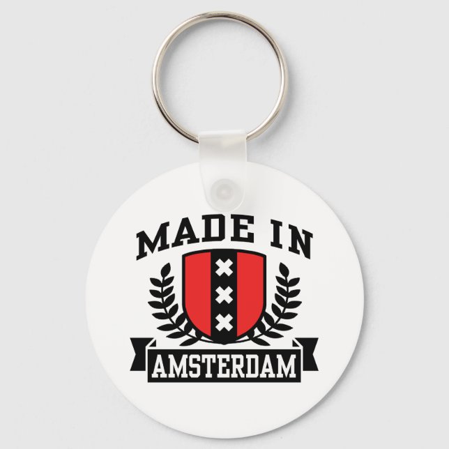 Porte-clés Fabriqué À Amsterdam (Recto)