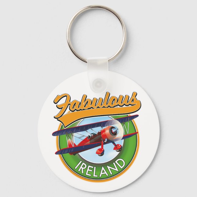 Porte-clés fabuleux patch de voyage en Irlande. (Recto)