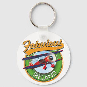 Porte-clés fabuleux patch de voyage en Irlande. Classic porte