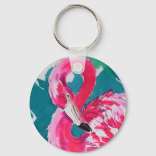 Porte-clés Fabulous Flamant rose Bird Porte - clé tropical