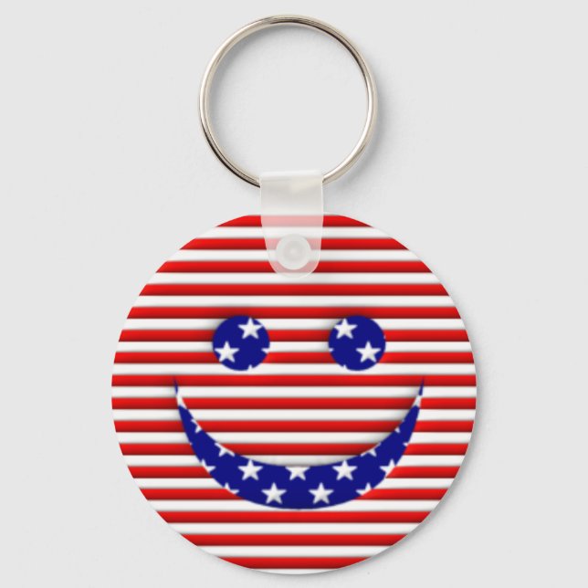 Porte-clés Face américaine (Recto)