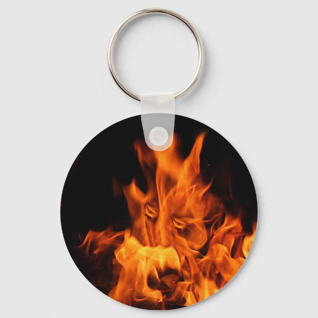 Porte-clés Face dans les flammes porte - clé (Recto)