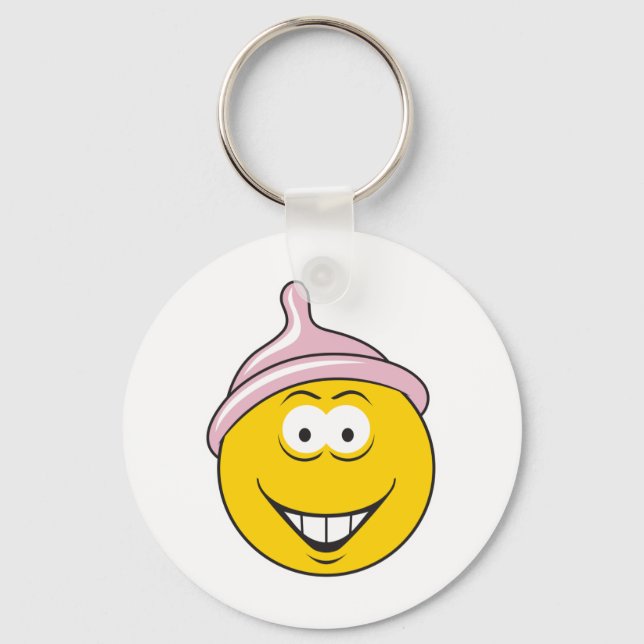 Porte-clés Face du préservatif (Recto)