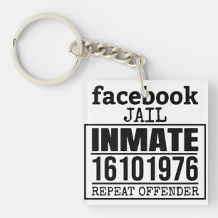 Porte-clés Facebook Prisonnier récidiviste