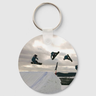 Porte-clés Faire du surf des neiges le porte - clé de tours