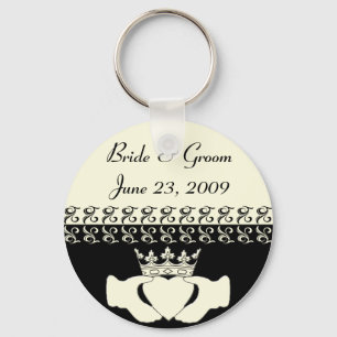 Porte-clés Faire-part de mariage de Claddagh réglé