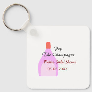 Porte-clés Faire sauter le Champagne rose enterrement de vie 