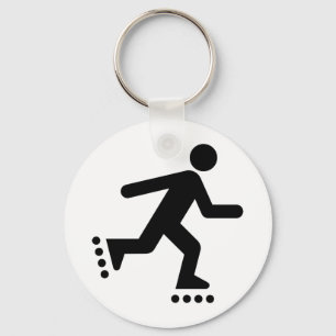 Porte-clés Faites du roller le porte - clé de symbole