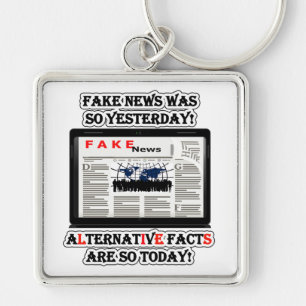 Porte-clés Fake News & Alternative Facts Premium Sq Porte - c