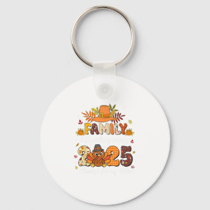 Porte-clés Famille assortie pour Thanksgiving 2025 reconnaiss
