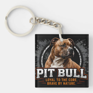 Porte-clés 🐾 Famille fière de son Pit Bull 🐾