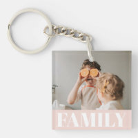 Famille Pastel Rose moderne Cadeau photo