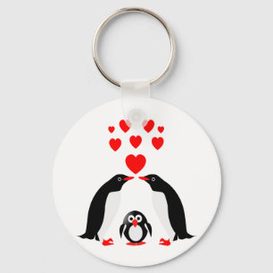 Porte-clés Famille Penguins