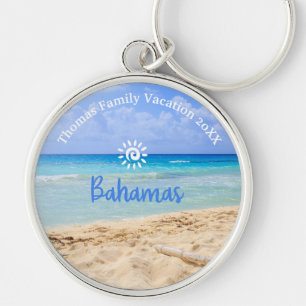 Porte-clés Famille personnalisée Bahamas Beach Vacances
