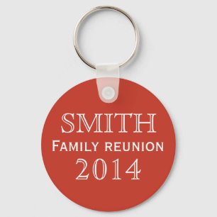 Porte-clés Family Reunion Red Background