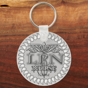 Porte-clés Fancy Caduceus LPN infirmière