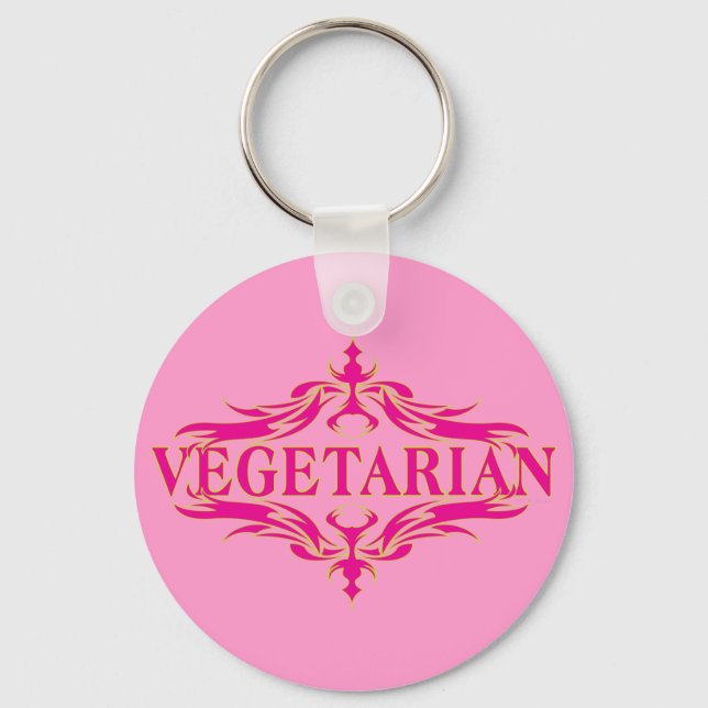 Porte-clés Fancy in Rose - Vegetarin (Recto)