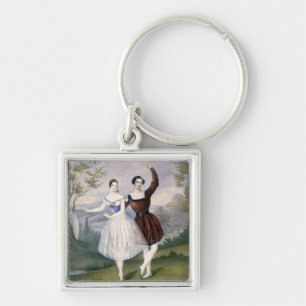 Porte-clés Fanny Cerrito (1817-1909) et Sigr. Guerra, dans