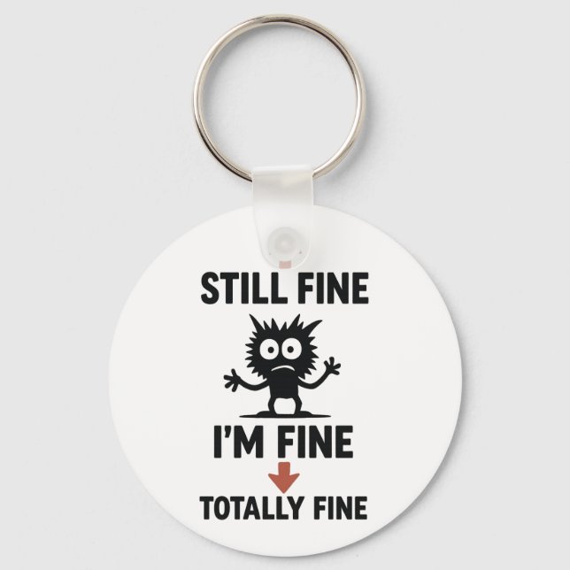 Porte-clés Fantastique T-shirt "I’m Fine" Flèches (Recto)