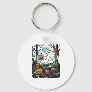 Porte-clés Fantômes d'Halloween Citrouilles effrayantes Hibou