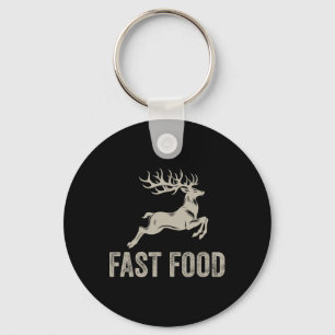 Porte-clés Fast Food Deer Drôle Joke Chasse Chemise Papa Hunt