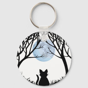 Porte-clés Fat Chat Porte - clé Chat Noir Cadeaux de Chat Ani