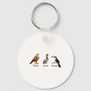 Porte-clés Faucon Canard Toucan Oiseaux Subtil Anti Trump 1