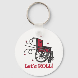 Porte-clés Fauteuil roulant roulant