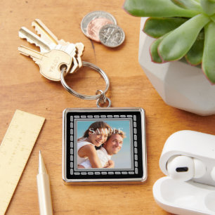 Porte-clés Faux Pewter Ornate Frame Modèle