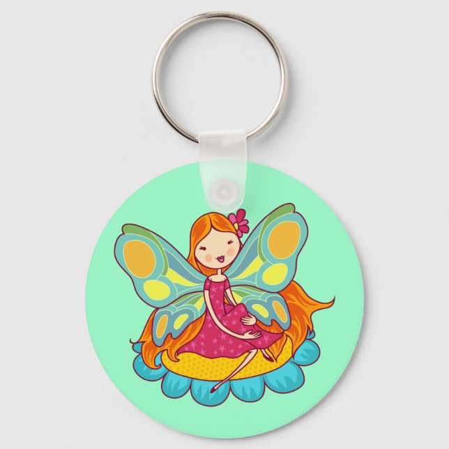 Porte-clés Fée de jardin (Recto)