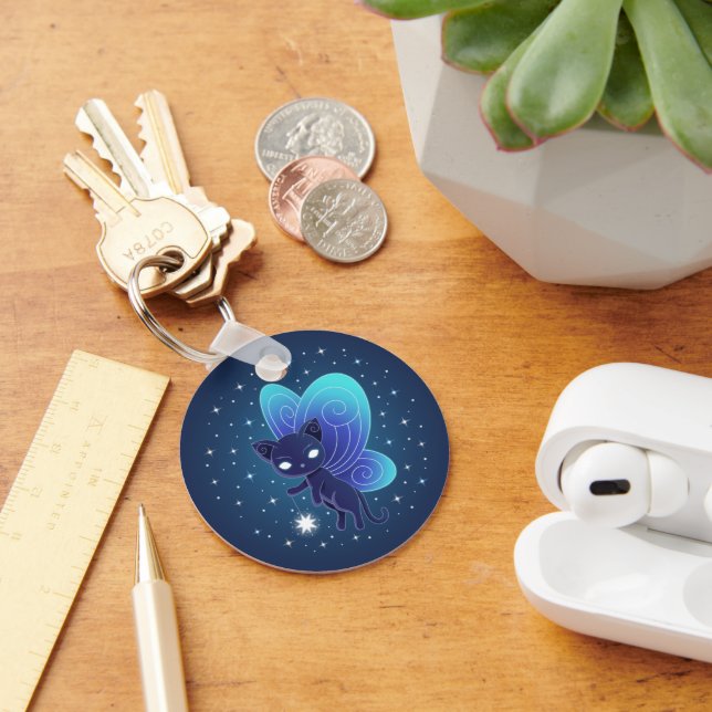 Porte-clés Fée de l'étoile de nuit Pixie Chat (Bureau)
