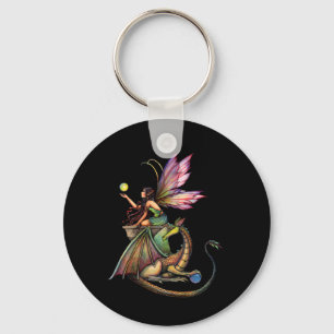 Porte-clés Fée des Orbes du Dragon et Dragon par Molly Harris