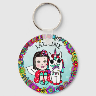Porte-clés Fée personnalisée et Porte - clé Unicorne